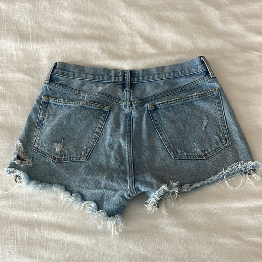 Agolde Parker Shorts in Swampmeet - Picture 3 of 5